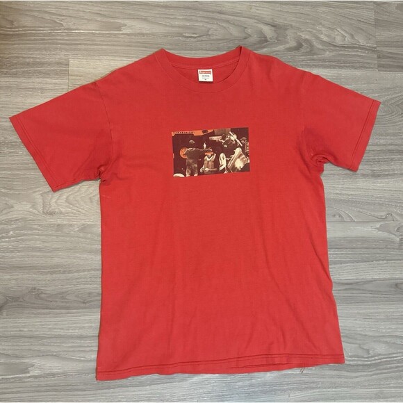 Supreme Other - Supreme 2001 Friends and Family Protest Tee Carabinieri Red Rare F&F